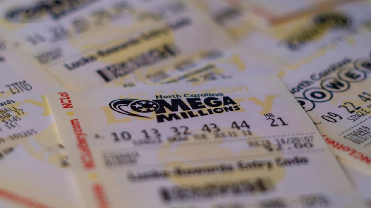 A Mega Millions lottery ticket.