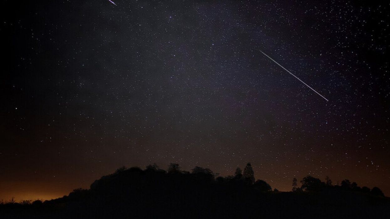 A meteor shower.
