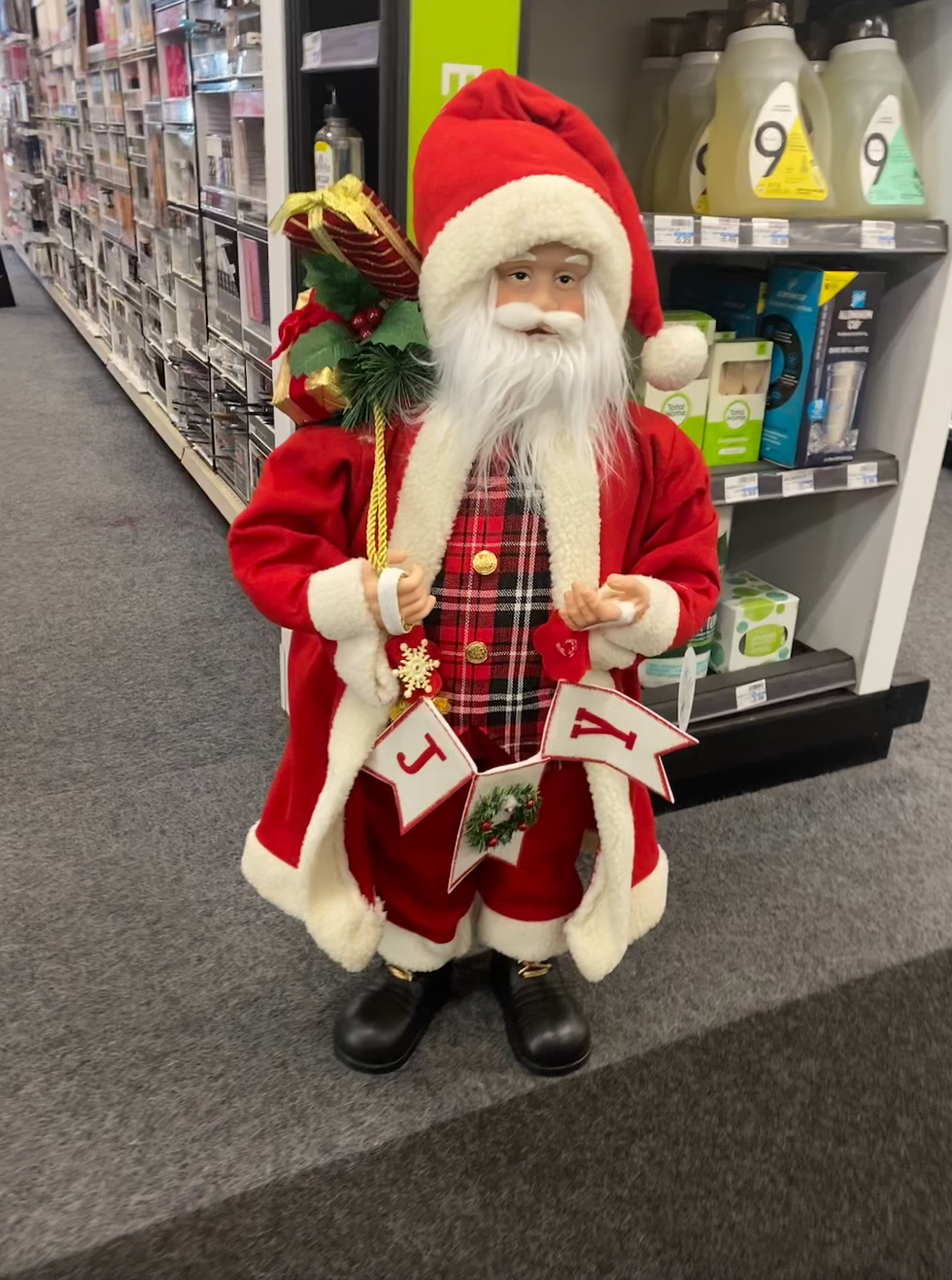 A mini Santa clause.