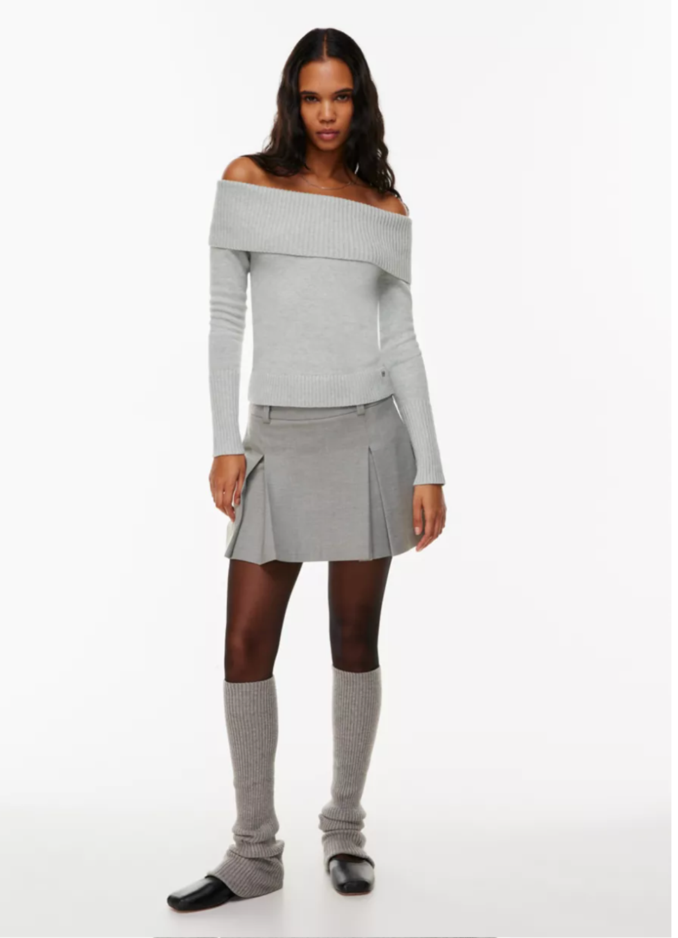 A model wearing the Bebe Skirt.