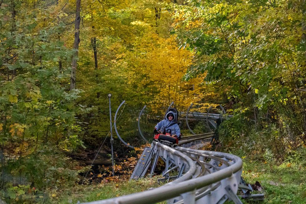 A mountain coaster at Holiday Valley.