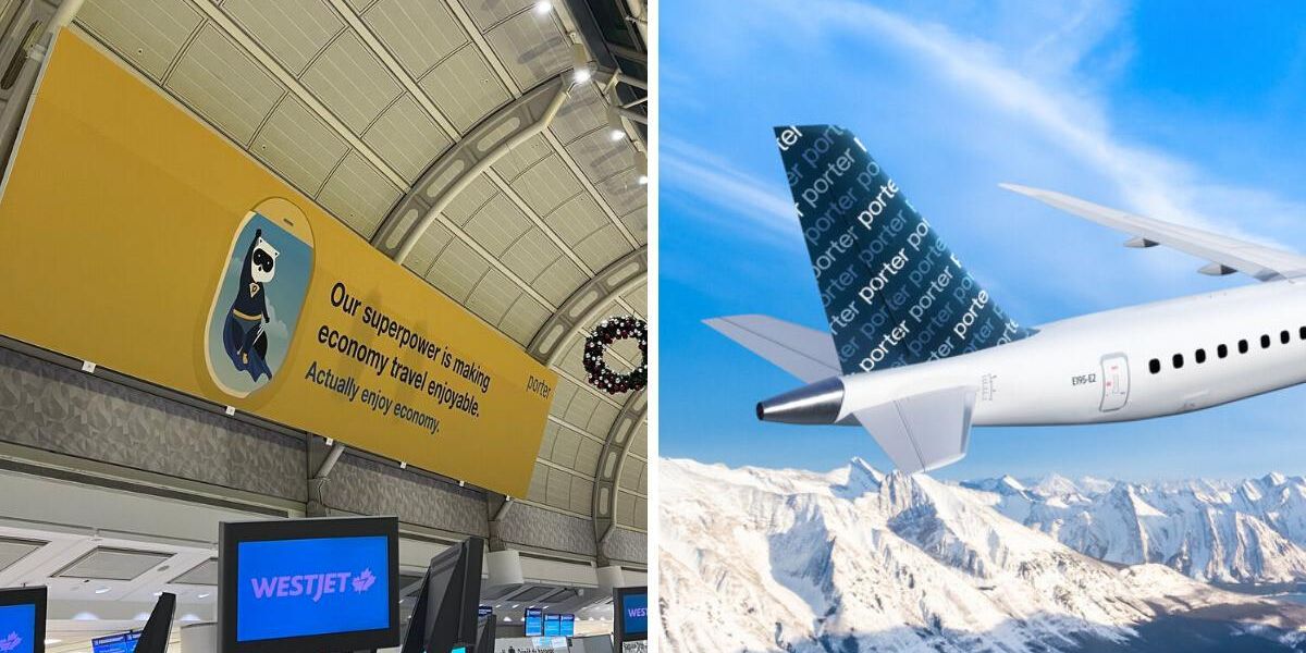 Jet Advertisement Porter Airlines Has New Ads At Pearson Airport & Take A Look Inside The ...