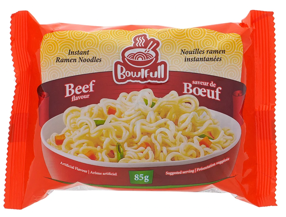 A pack of instant noodles.