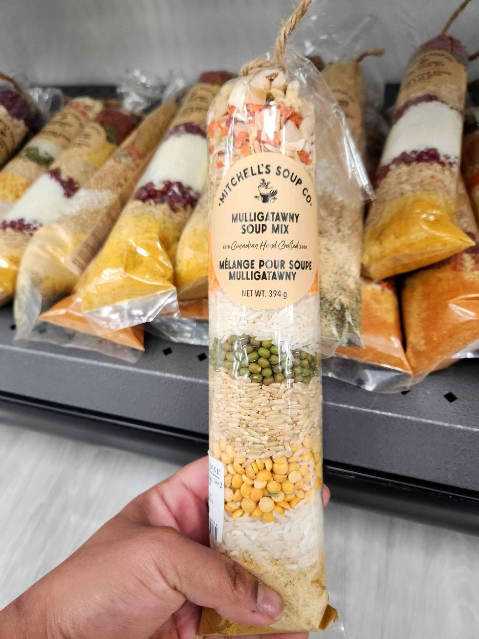 A package of Mulligatawny Soup Mix.