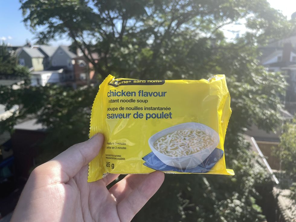 A package of No Name noodles.