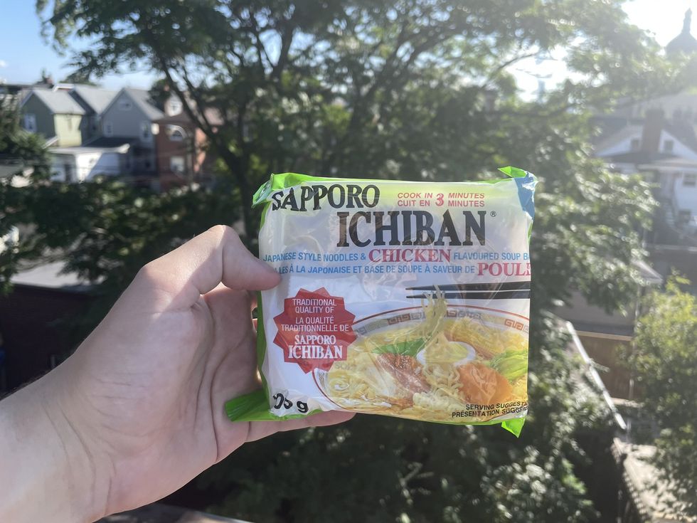 A package of Sapporo Ichiban.
