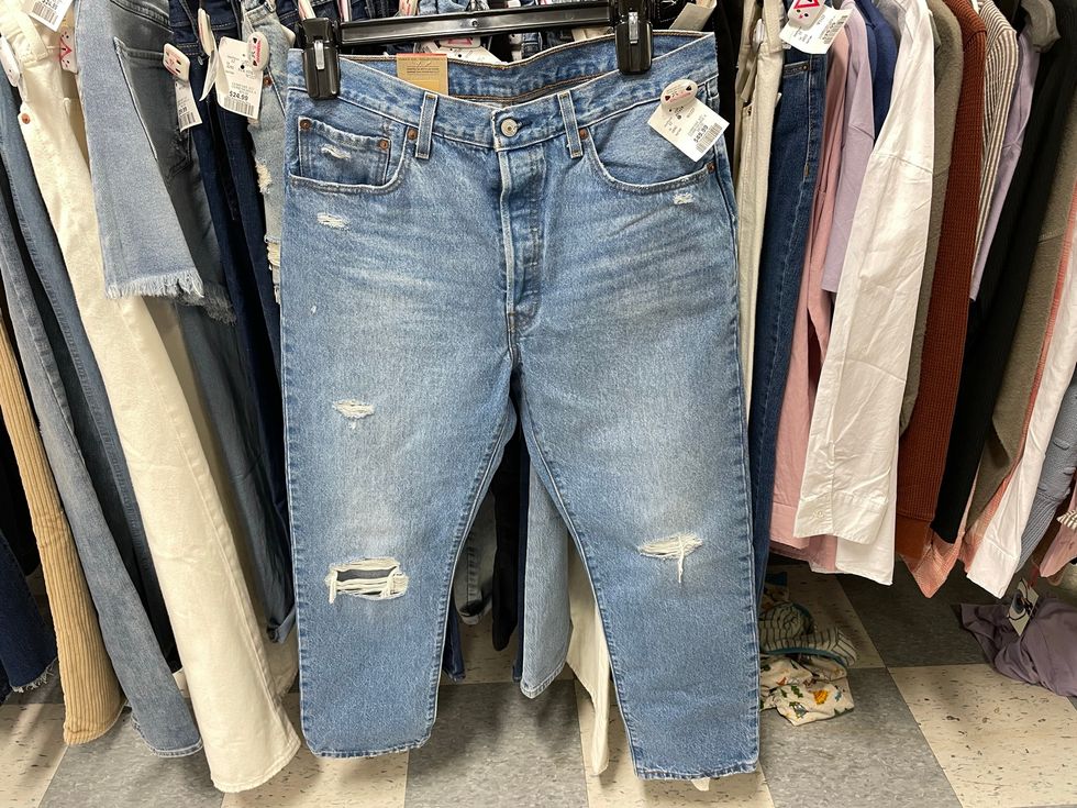 A pair of Levis jeans.