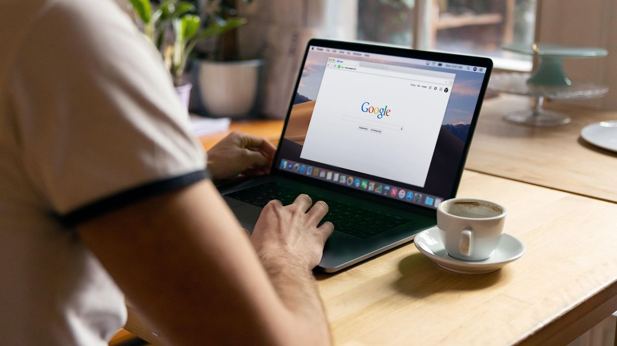 A person uses Google.