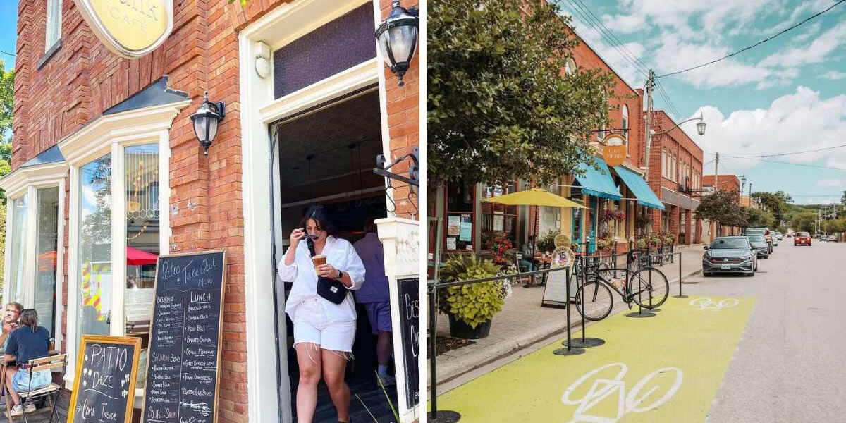 This little Ontario village tucked amidst rolling hills is dotted with cute cafes and shops