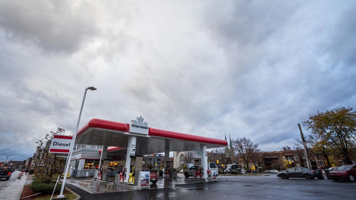 A Petro Canada gas station.