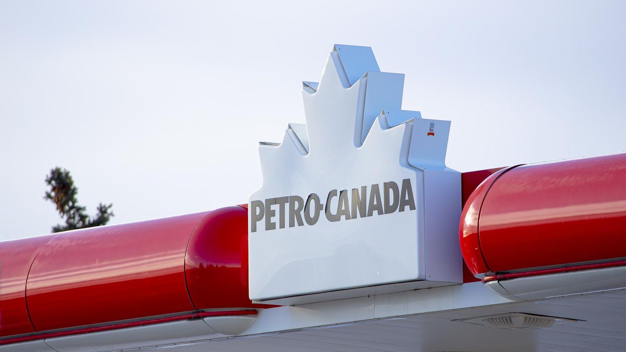 A Petro-Canada sign.