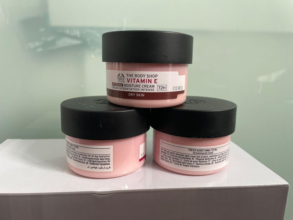 A pile of moisturizers.