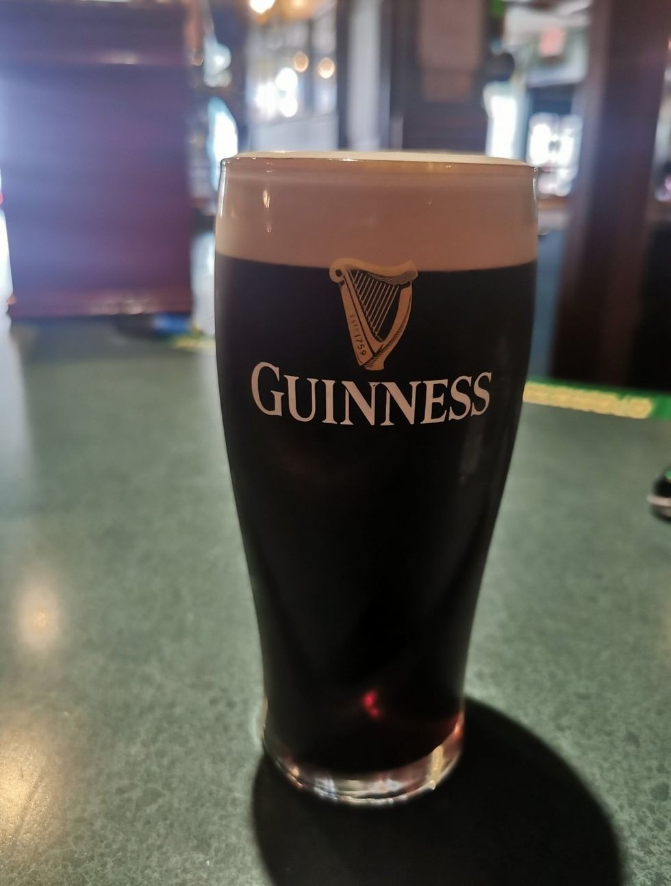 A pint of Guinness from the Galway Arms in Etobicoke.