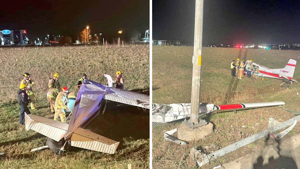 A plane crash near Buttonville Airport.