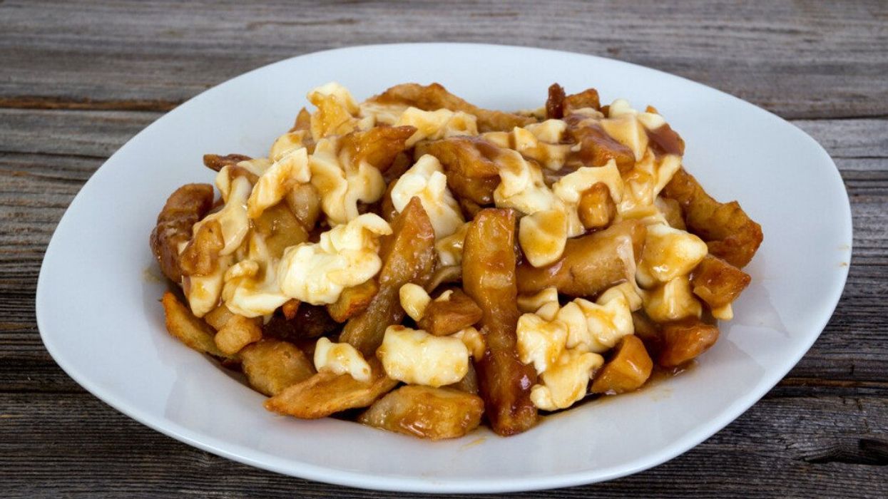 A plate of poutine.