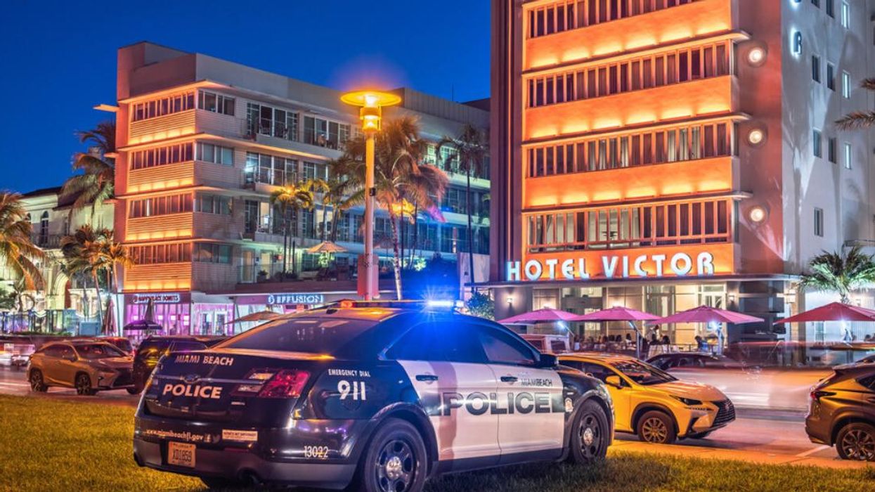 A police car in Florida. 