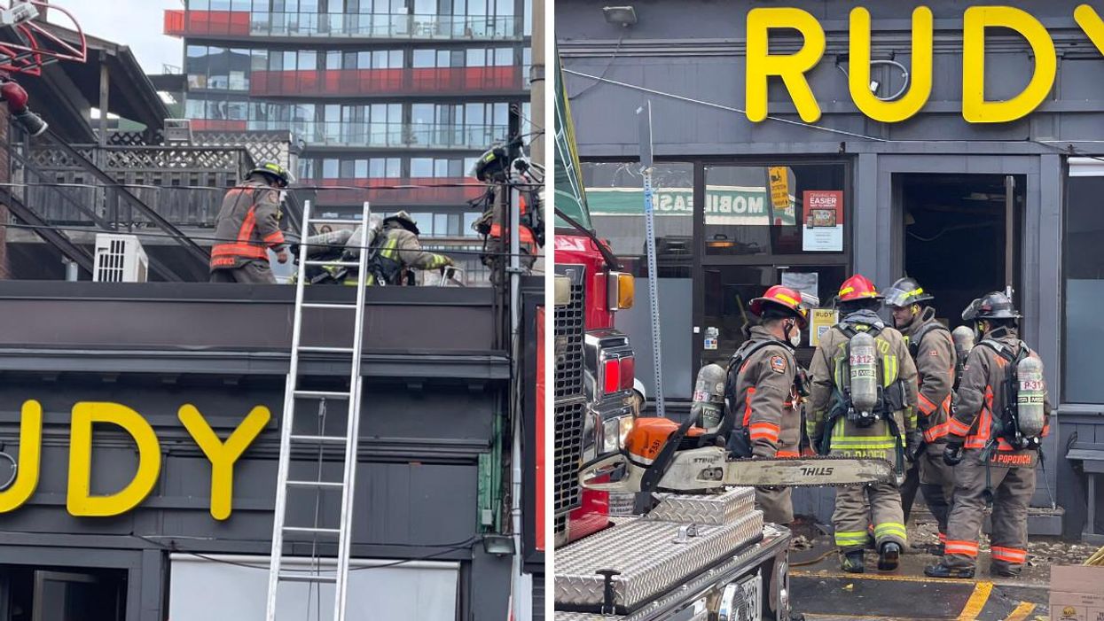 A Popular Burger Joint Went Up In Flames This Morning & Queen Street Got So Smoky (VIDEO)