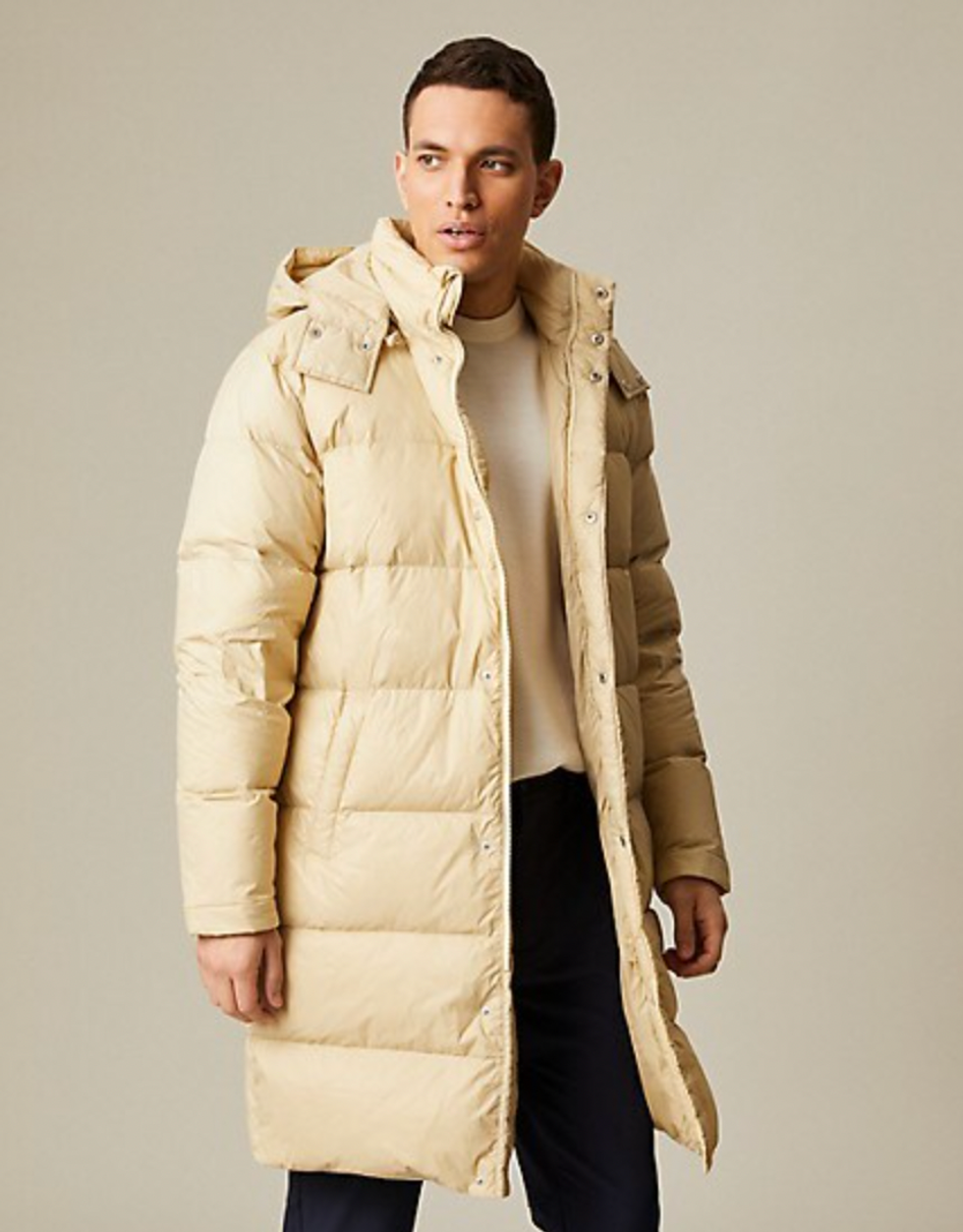 A puffer coat.