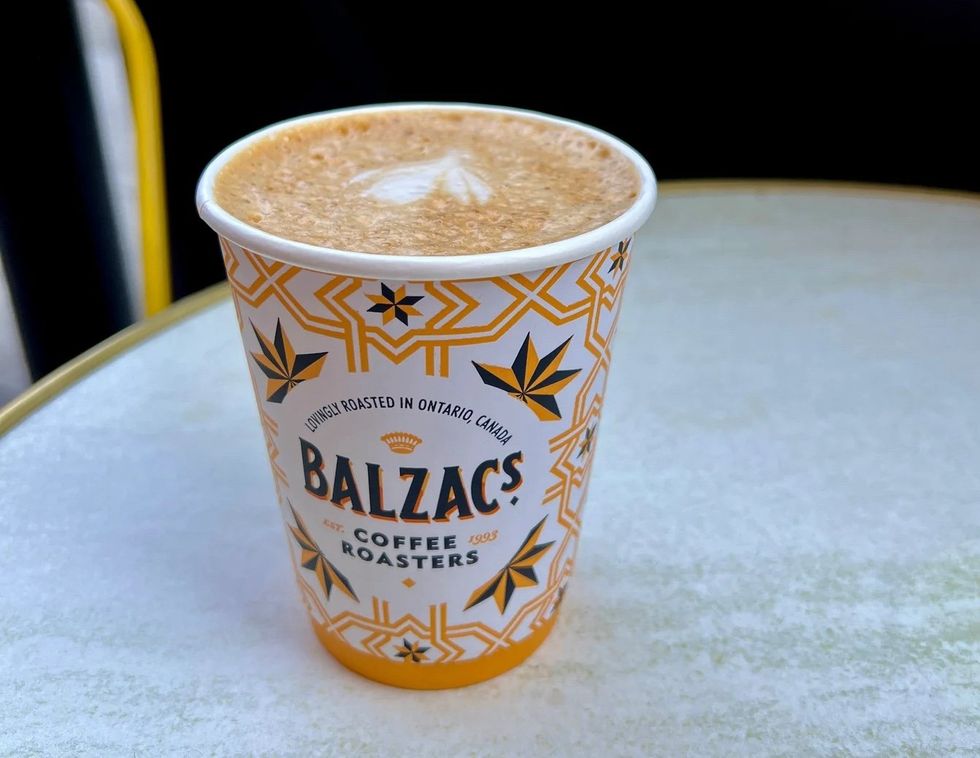 A pumpkin spice latte from Balzacs
