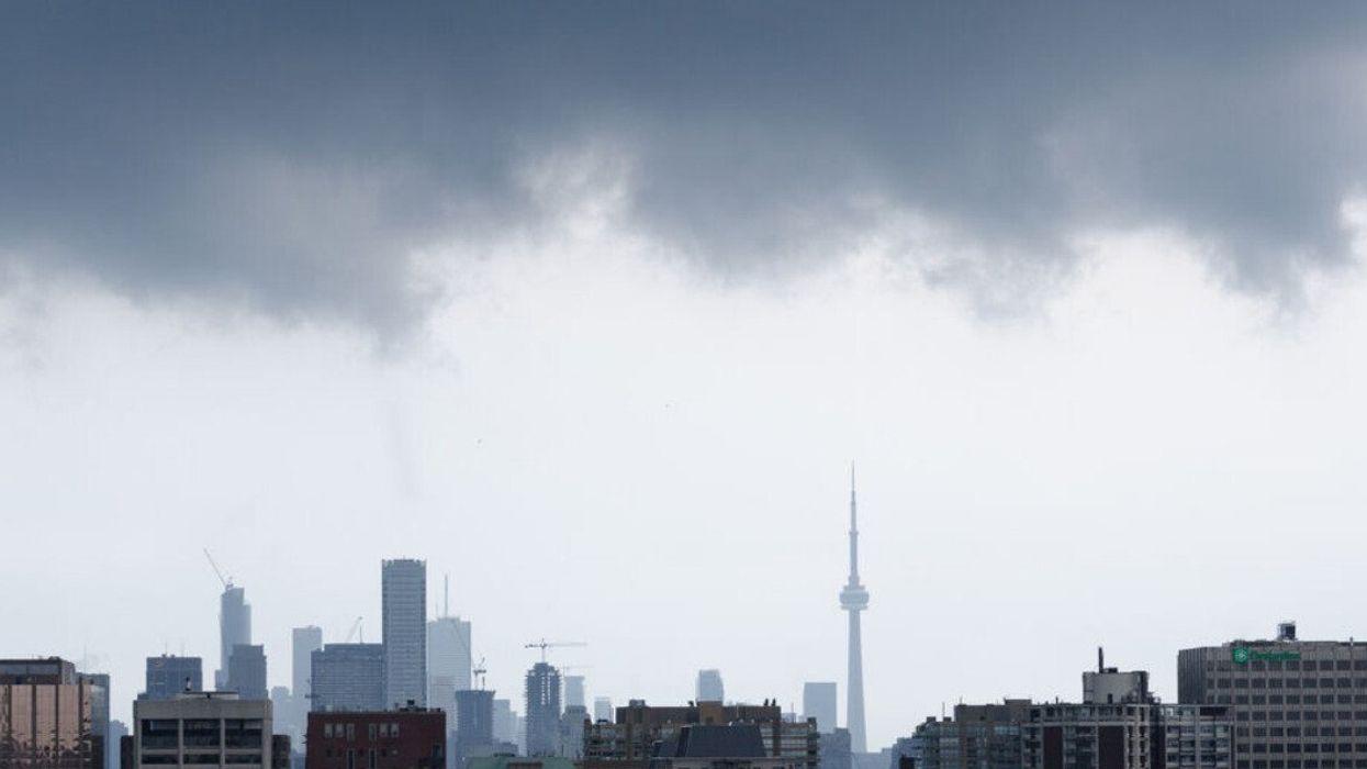 A rain storm in Toronto.