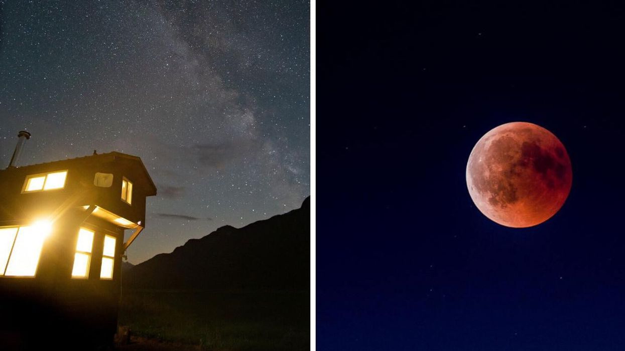 A Rare Lunar Eclipse Is Happening & These Airbnbs In BC Are In A Prime Spot To See It