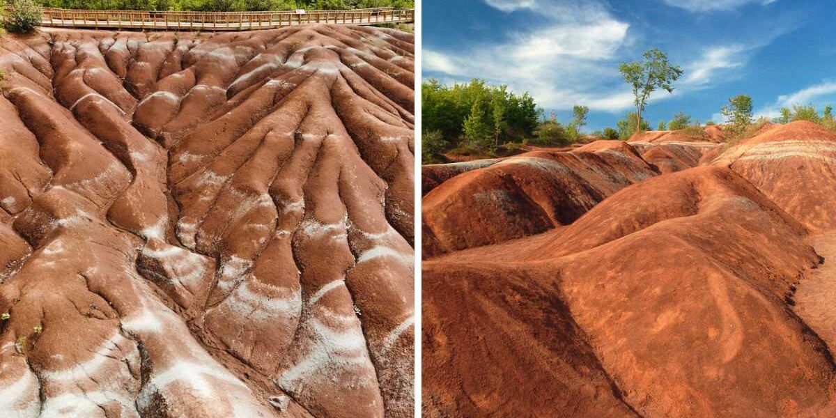 Ontario has a mini Arizona just 1 hr from Toronto with vibrant red rocks and a boardwalk trail, Life in canada Ontario has a mini Arizona just 1 hr from Toronto with vibrant red rocks and a boardwalk trail, Life in canada