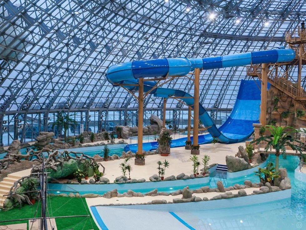 A rendering of the water park.
