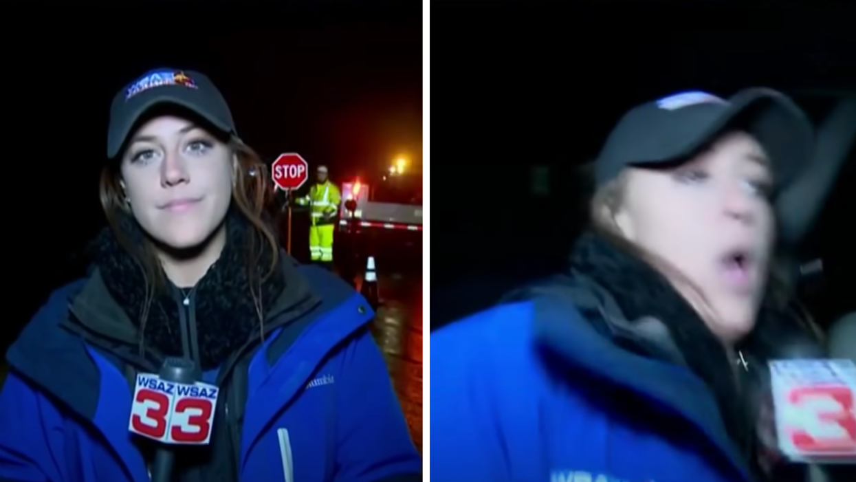 A Reporter Got Hit By A Car On Live TV & Her Reaction Is Incredible