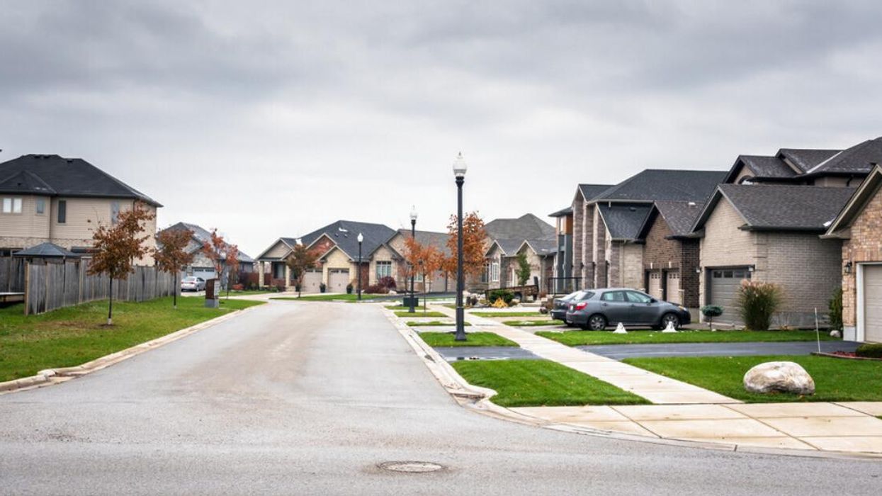A residential street in London, Ontario.