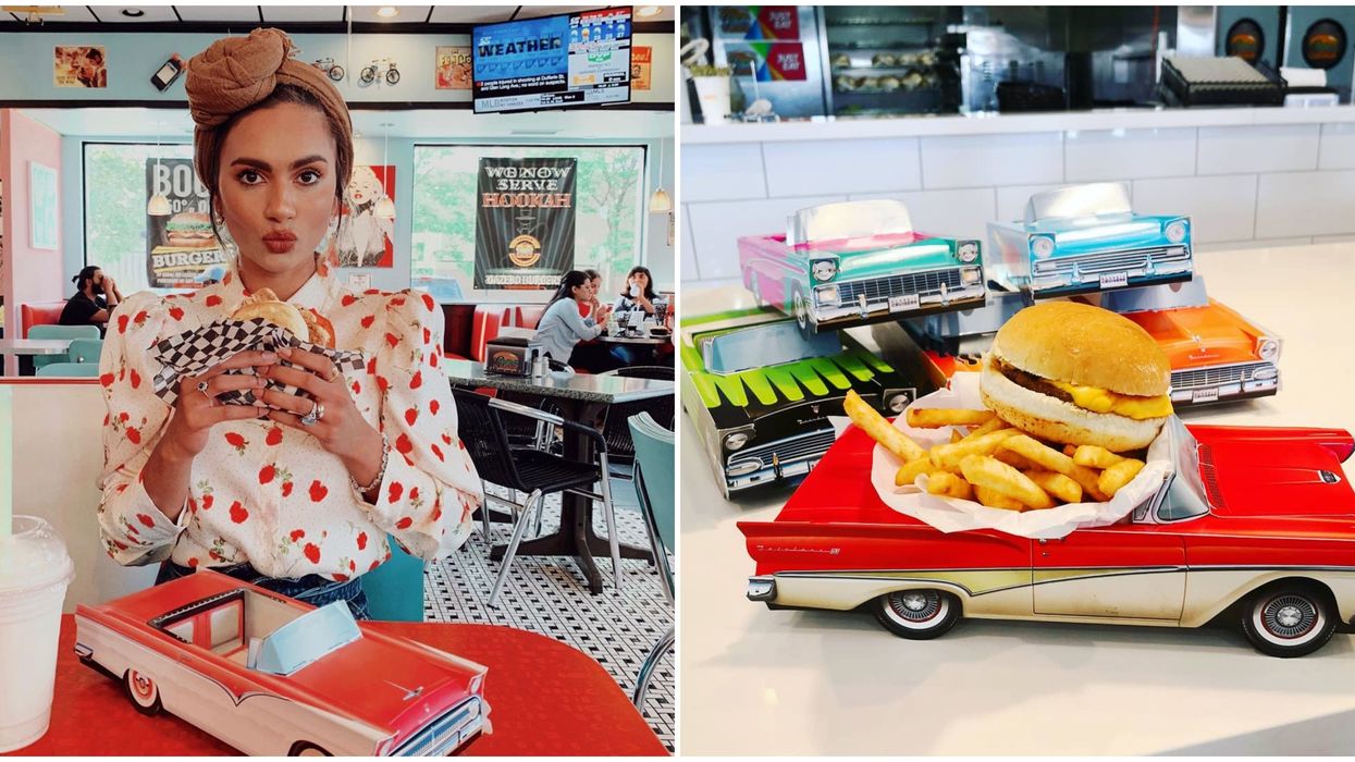 A Retro Diner In Ontario Has A Gorgeous '50s Vibe & Some Meals Come In Mini Cars