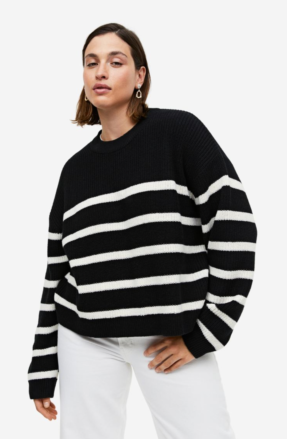 A Rib-Knit sweater from H&M.