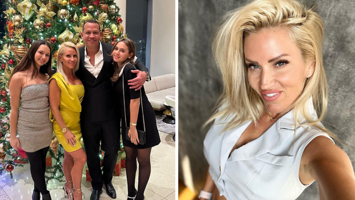 A-Rod with Jaclyn Cordeiro and his daughters. Right: Jaclyn Cordeiro.