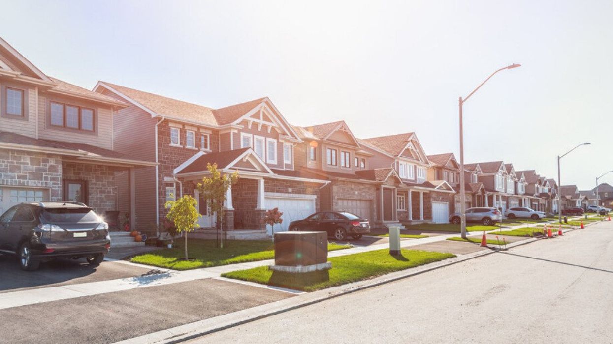 A row of homes in Kingston, Ontario.