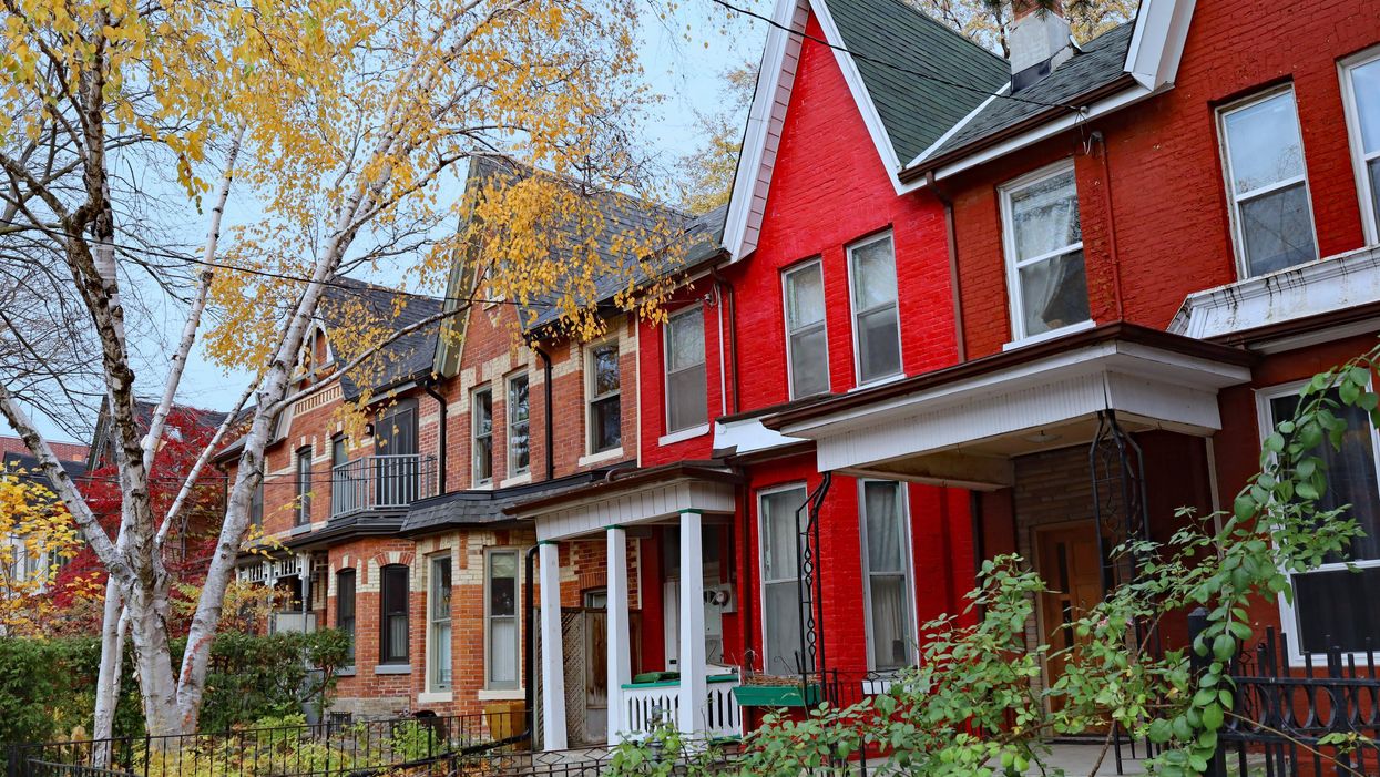 A row of houses in Toronto.
