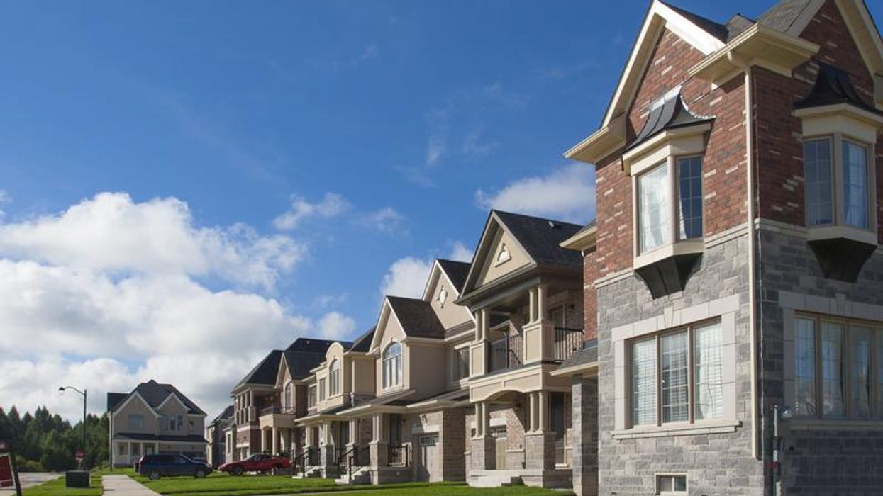 A row of houses in Toronto.