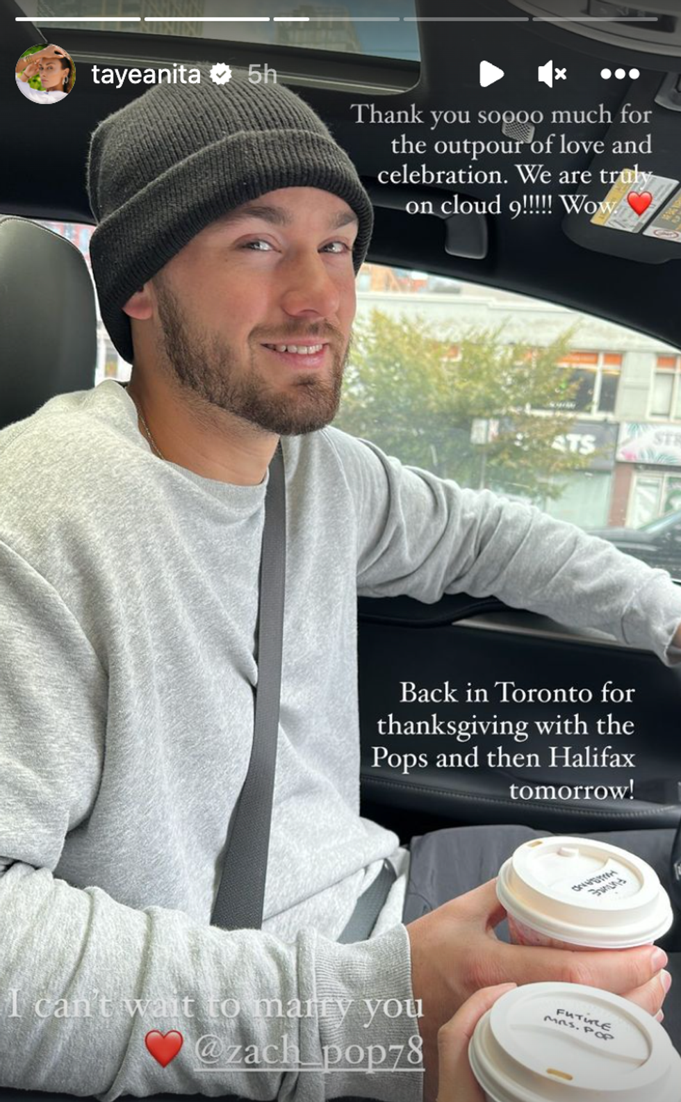 A screengrab of Taye Anita's Instagram story on October 10.