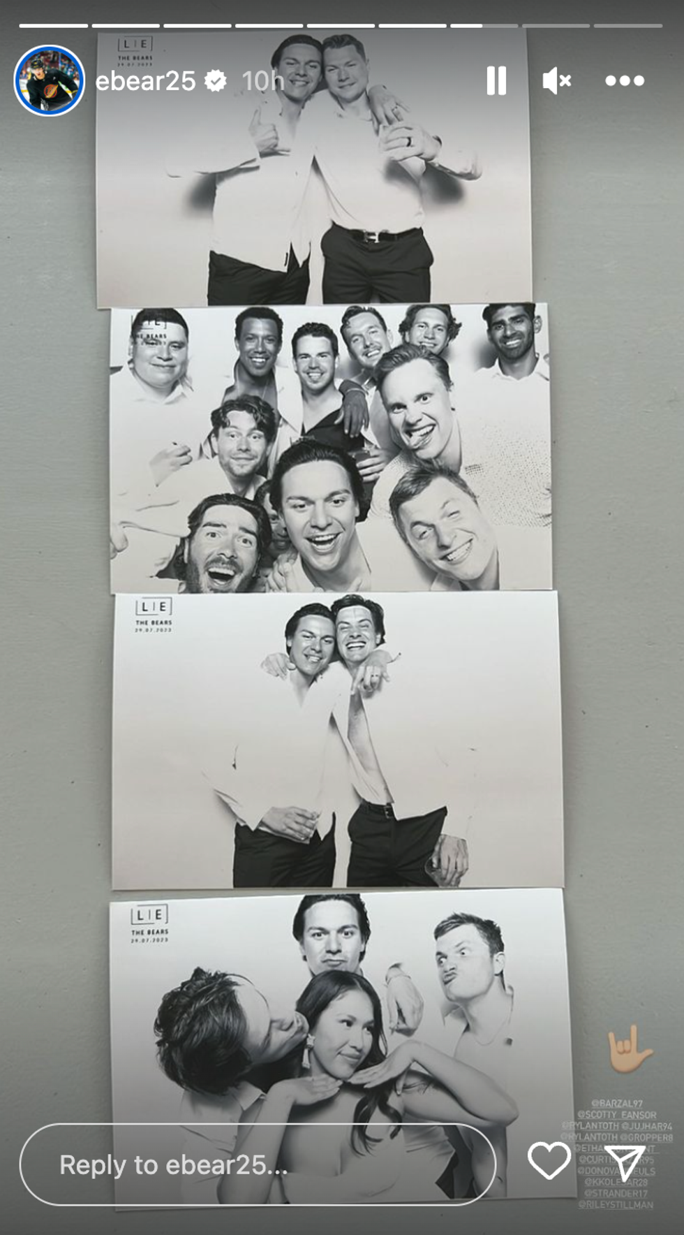 A screenshot of Ethan Bear's Instagram story.