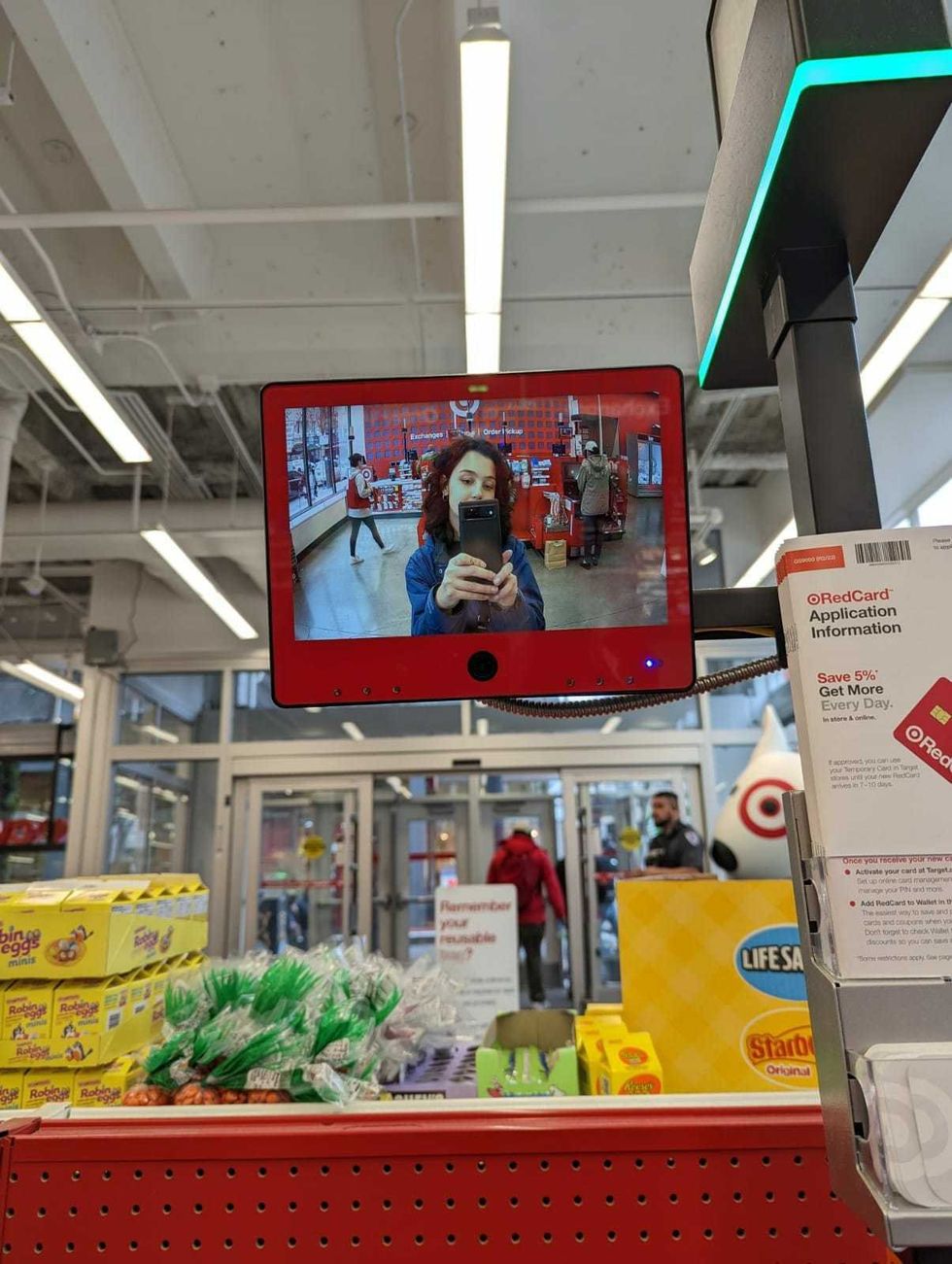 A self-service checkout at Target.