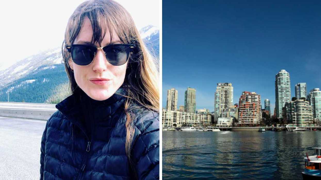 A selfie. Right: City of Vancouver.