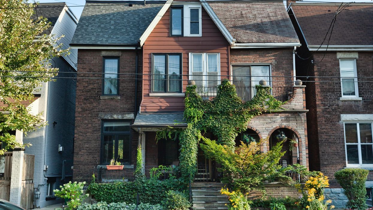 A semi-detached house in Toronto.