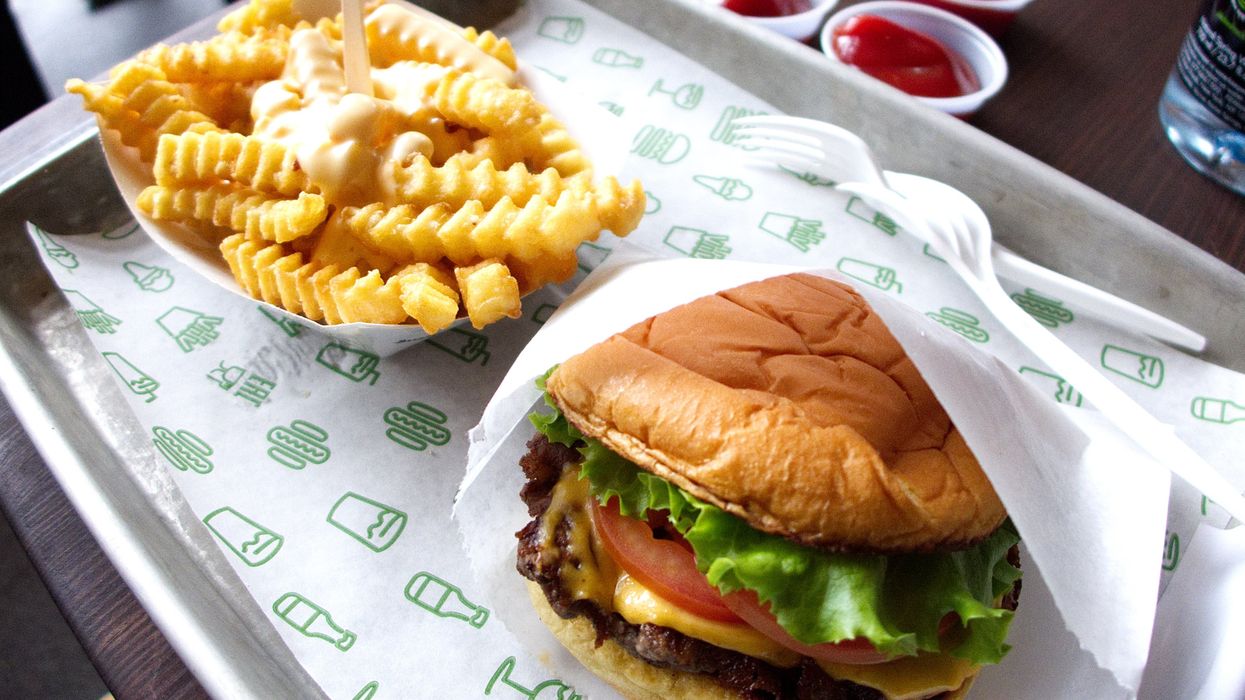 A Shake Shack burger and fries.