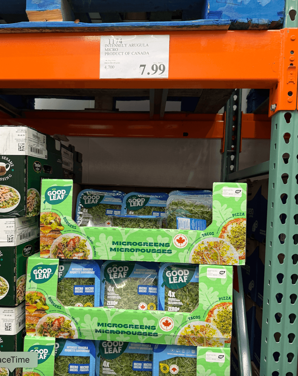 A shelf full of  micro greens.