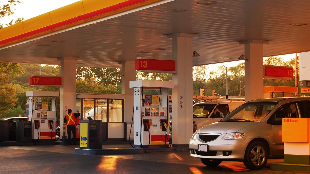 A Shell gas station (illustrative).