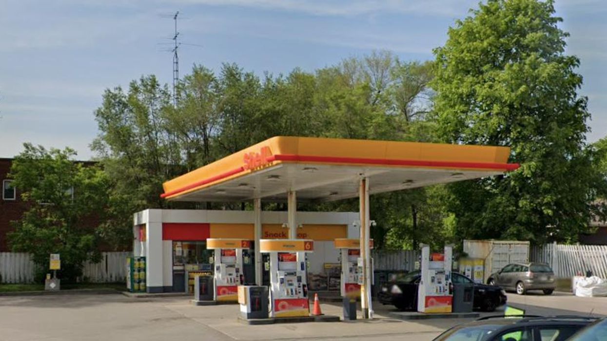 A Shell gas station.