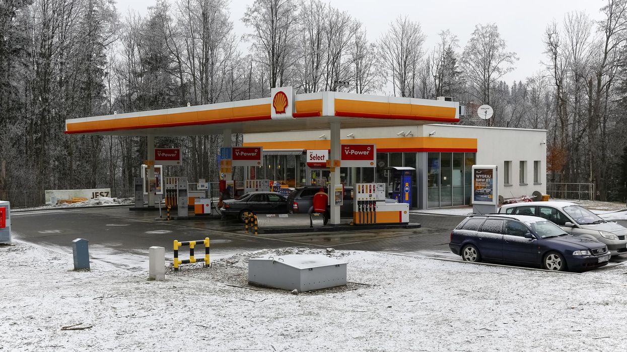 A Shell gas station.