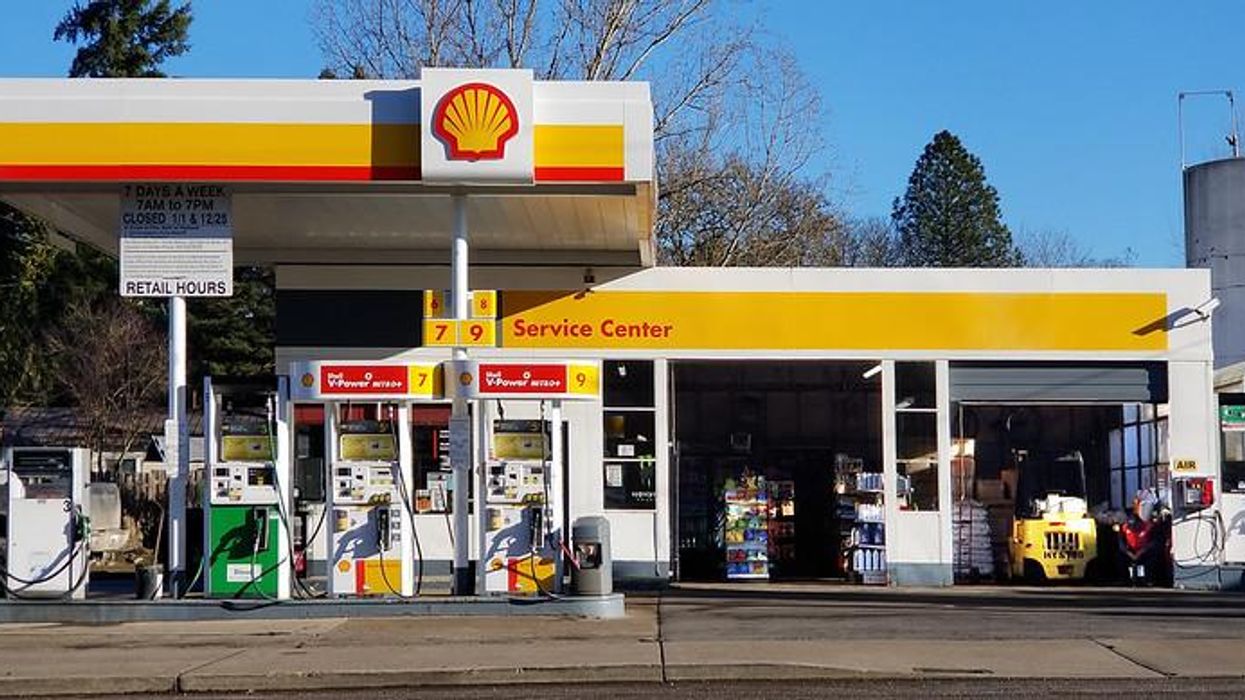 A Shell gas station