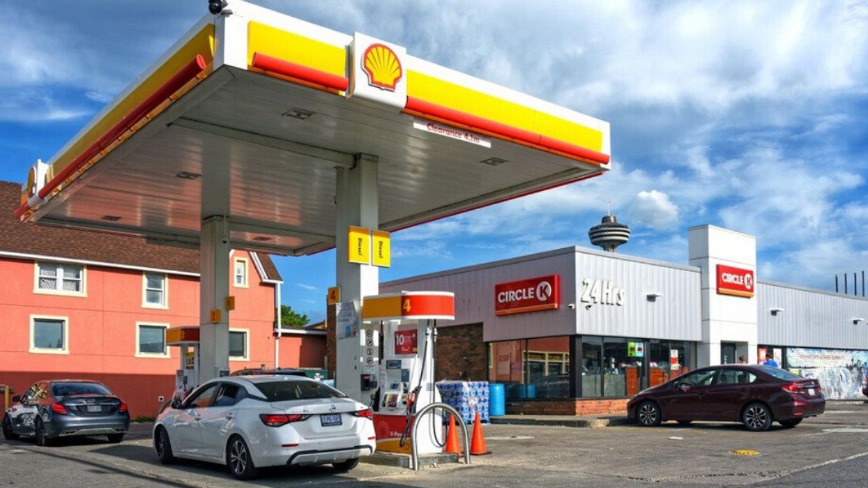 A Shell gas station