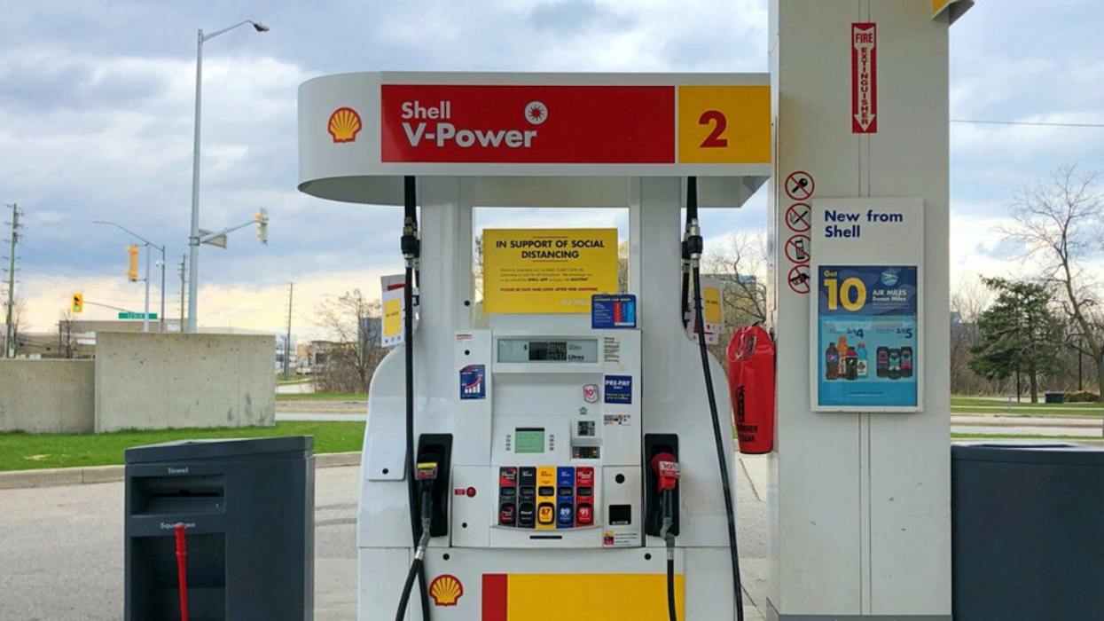 A Shell gas station.