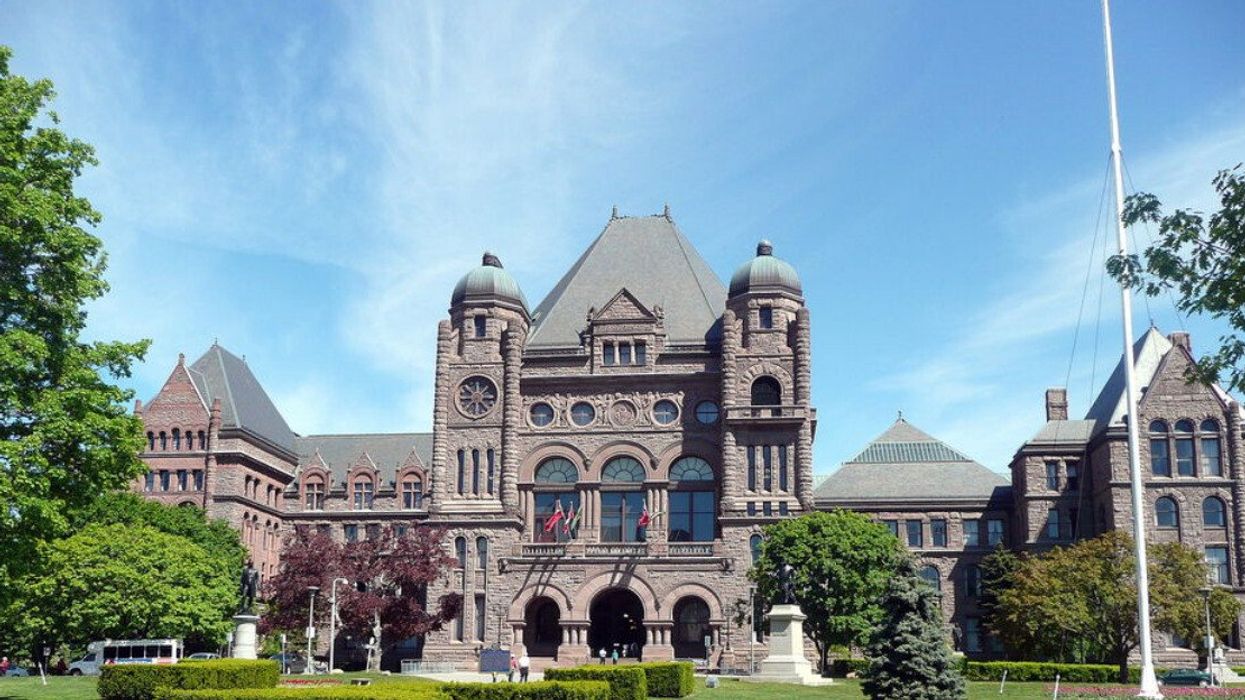 A shot of Queen's Park in Ontario.