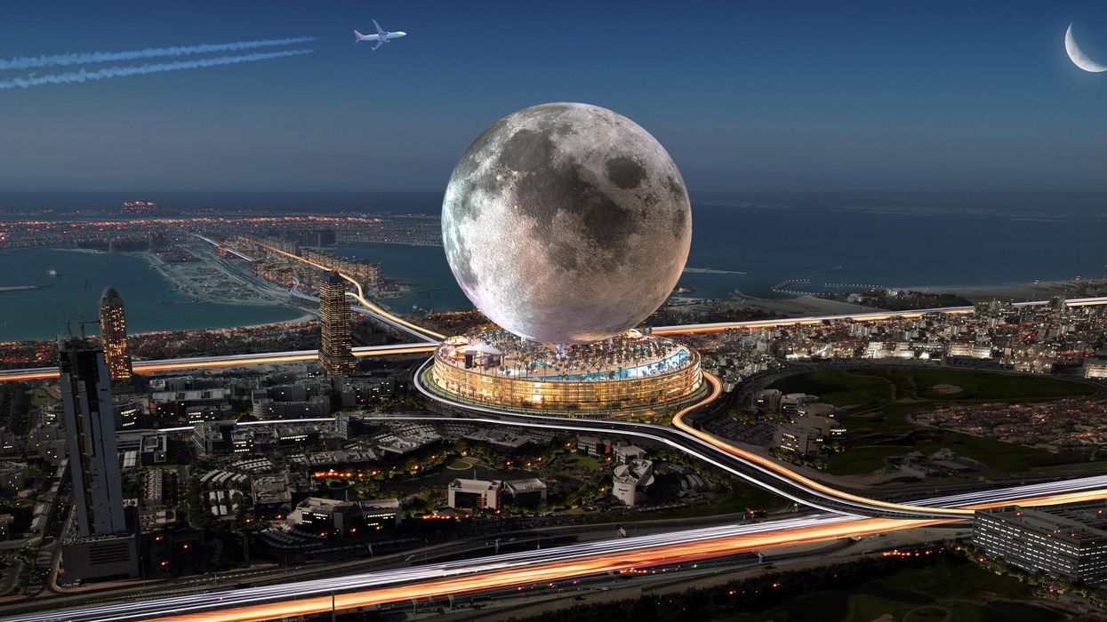 A sketch of what the Moon resort would look like.